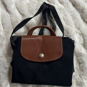 Black and Brown Foldable Tote Bag